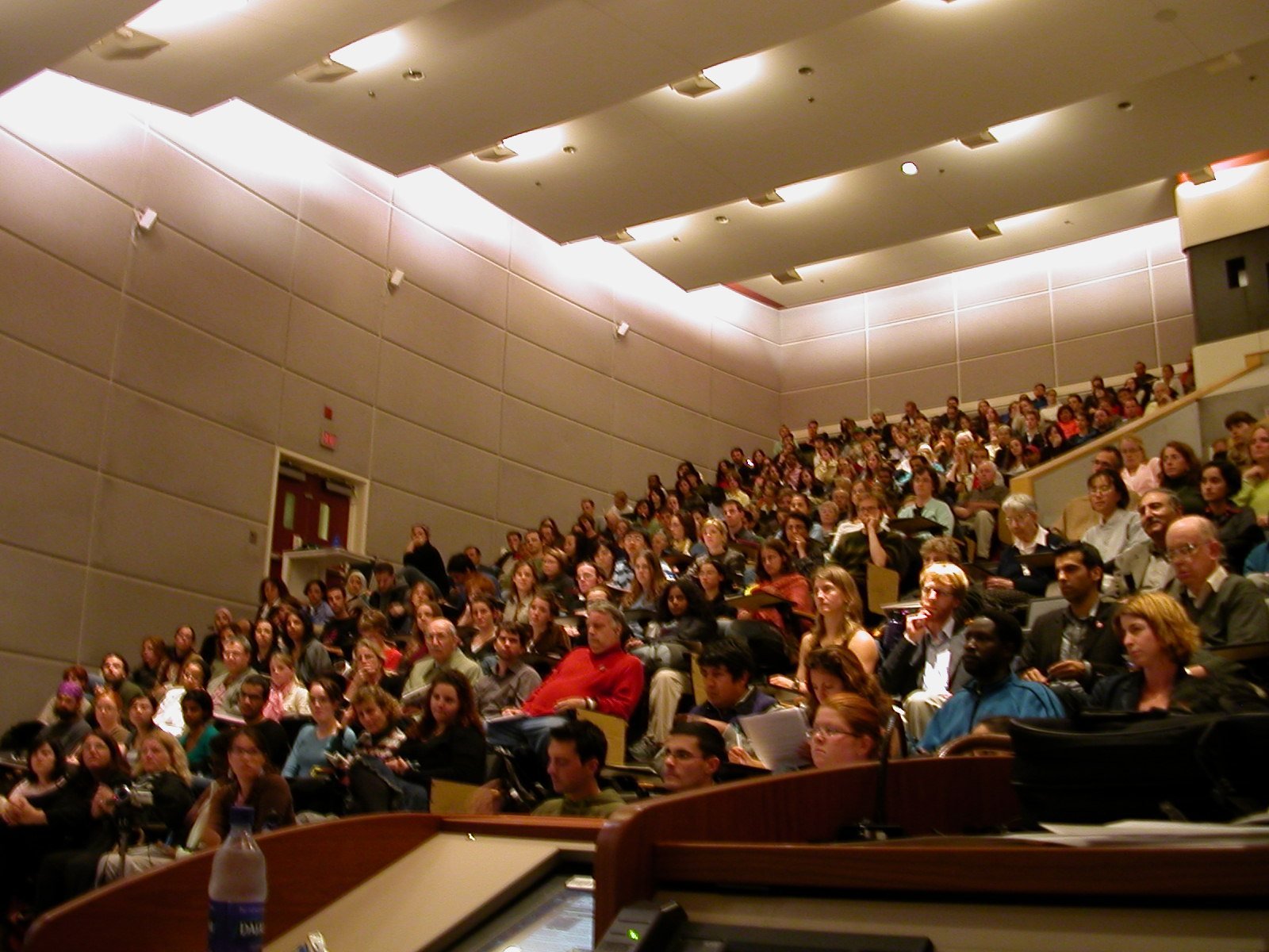 A university class in session